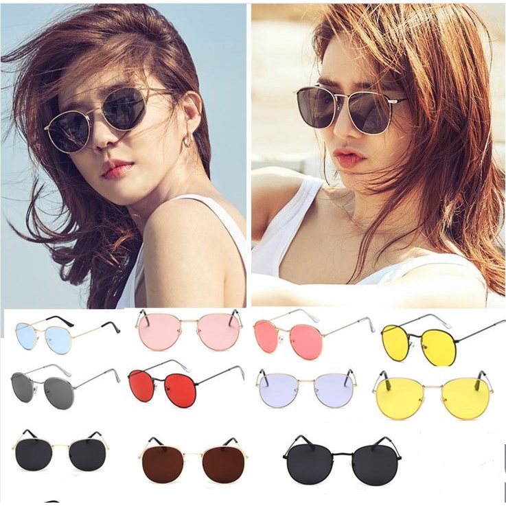 Kính Mát Tráng Gương Gọng Kim Loại Cho Nam Và Nữ