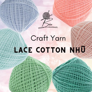 Sợi Lace cotton Nhũ Craft Yarn
