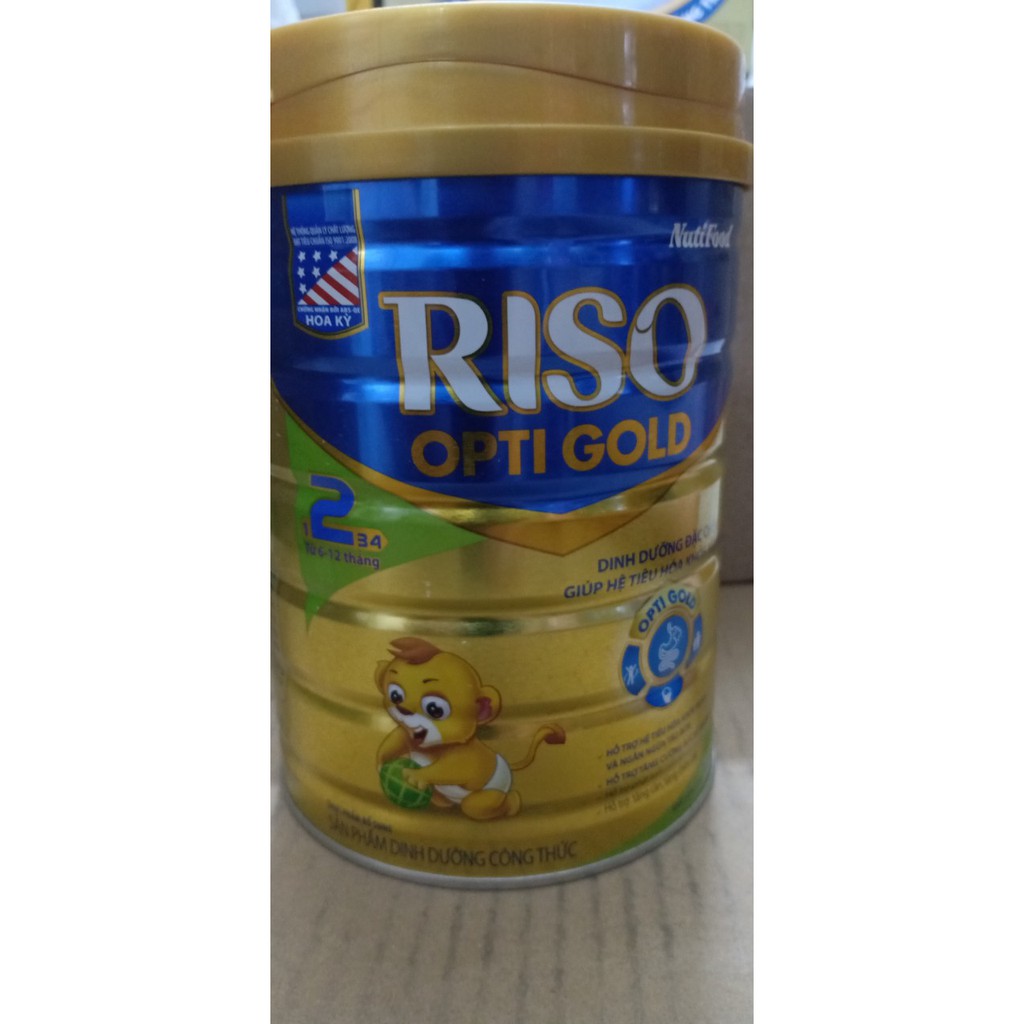 Sữa bột Riso Opti Gold 2 900g