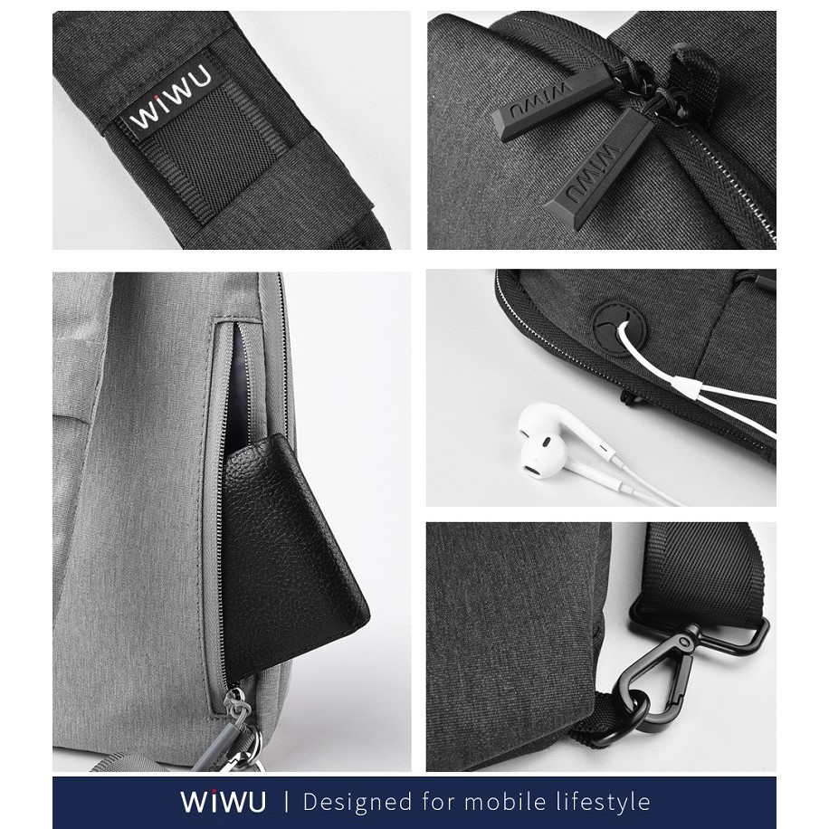 Túi đeo chéo vừa cho IPad Pro 11 Inch chính hãng WIWU Odyssey Crossbody Bag thời trang , giá rẻ