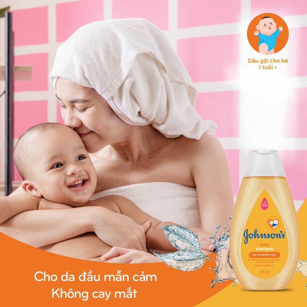 Dầu gội Johnson's cho bé dịu nhẹ 200ml