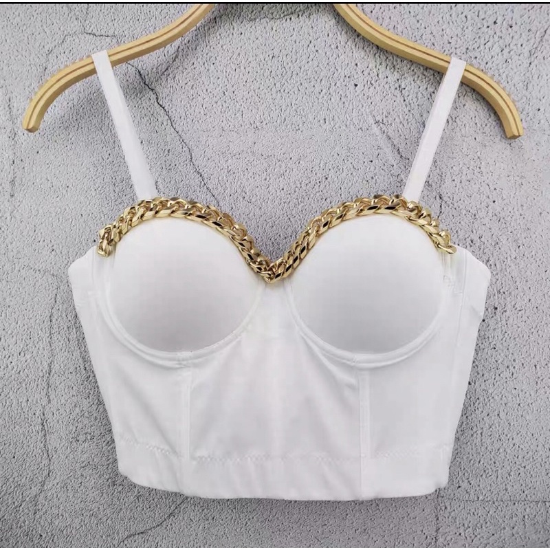 ÁO HAI DÂY BRA PHỐI DÂY XÍCH CỰC NGẦU