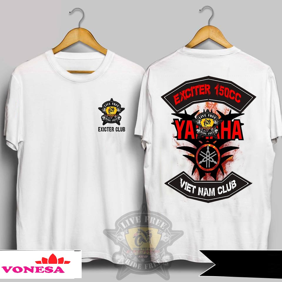 [SIÊU PHẨM] Áo Thun Biker Exciter Yamaha Club | Áo Biker Đi Phượt | Racing Tshirt (Ảnh thật)