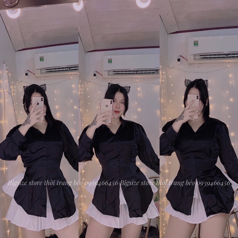 ÁO CỘT NƠ SAU [ BIGSIZE 60-90KG ]