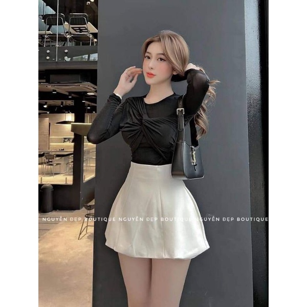 Chân váy chữ A kèm tag x