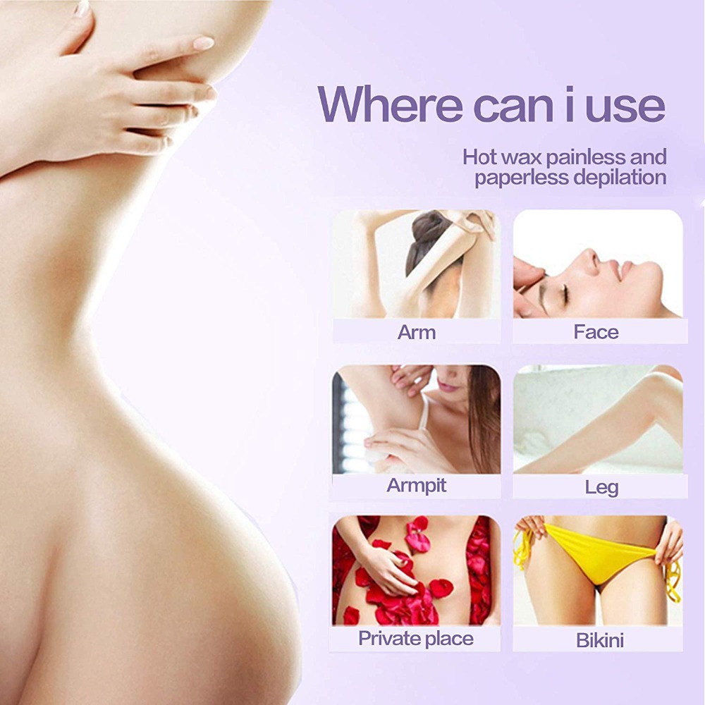 Túi Hạt Đậu Sáp Cứng Tẩy Lông 100G Kèm Phụ Kiện