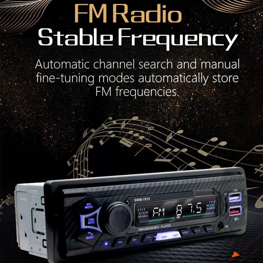 MYRONGVN Máy Phát MP3 12V Âm Thanh Nổi Tích Hợp Bảng Điều Khiển Dành Cho Ô Tô