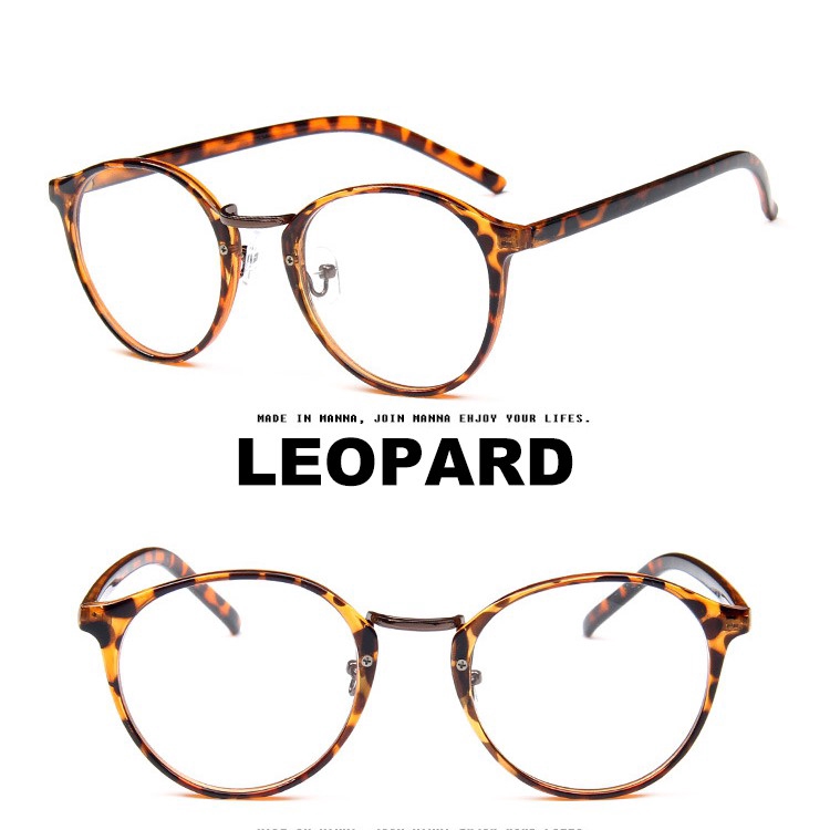 Mắt kính gọng tròn phong cách Hàn Quốc cổ điển cho nam nữ