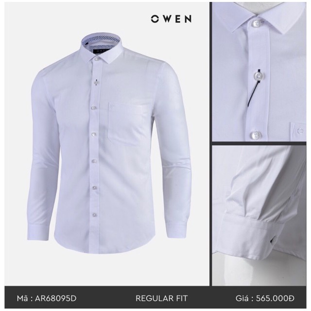 🍀 NEW 💯 . OWEN - Áo sơ mi Thái Lan Owen Regular fit - chất liệu Bamboo AR 68095D Cực Đẹp .1 . M08 : . . ' . . ˢ