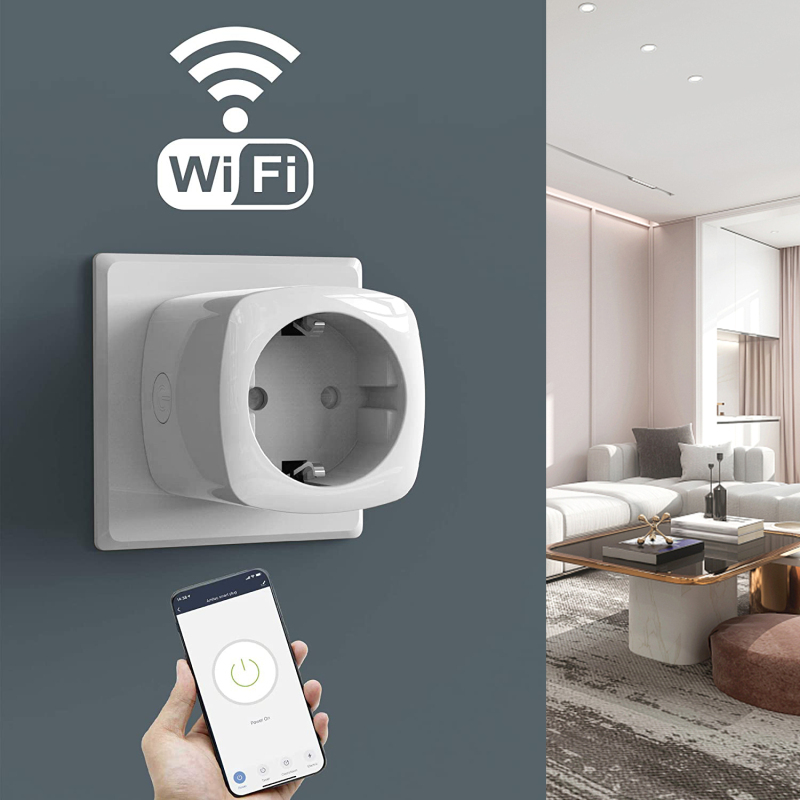 GOOGLE Ổ Cắm Thông Minh Có Thể Điều Khiển Từ Xa Bằng Wifi 10a