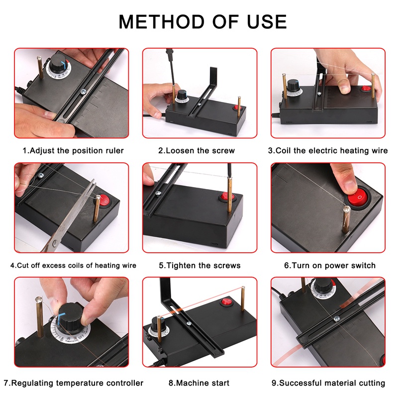 Máy Cắt Dây Thừng Chạy Điện Phích Cắm US Tiện Dụng