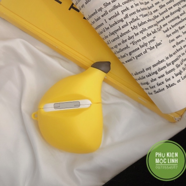 🌟Tặng kèm móc treo - Case Airpod Pro | 2 2022 Banana🌟Vỏ bao AirPods silicon đựng tai nghe không dây hình quả chuối