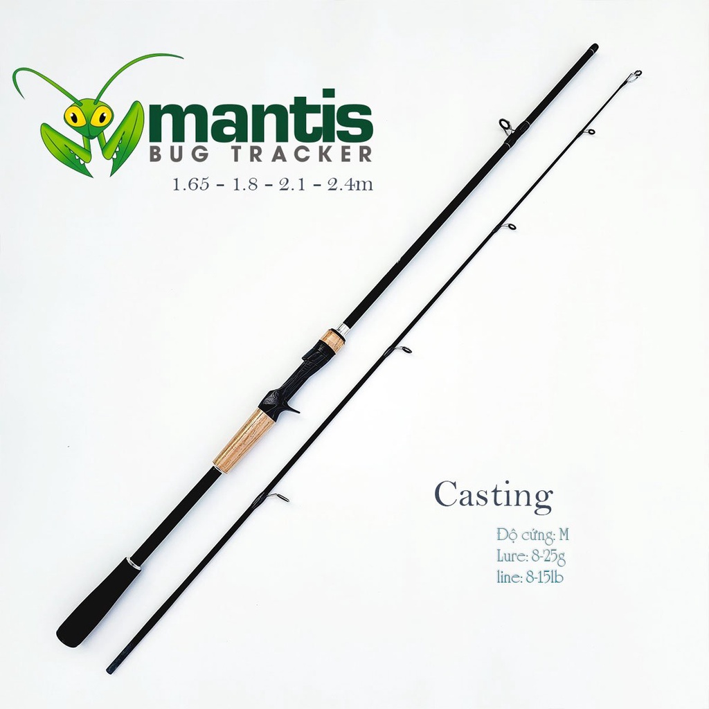 Cần Câu Lure Mantis Cần Câu Cá Carbon Máy Đứng Và Máy Ngang Cao Cấp Độ Cứng M
