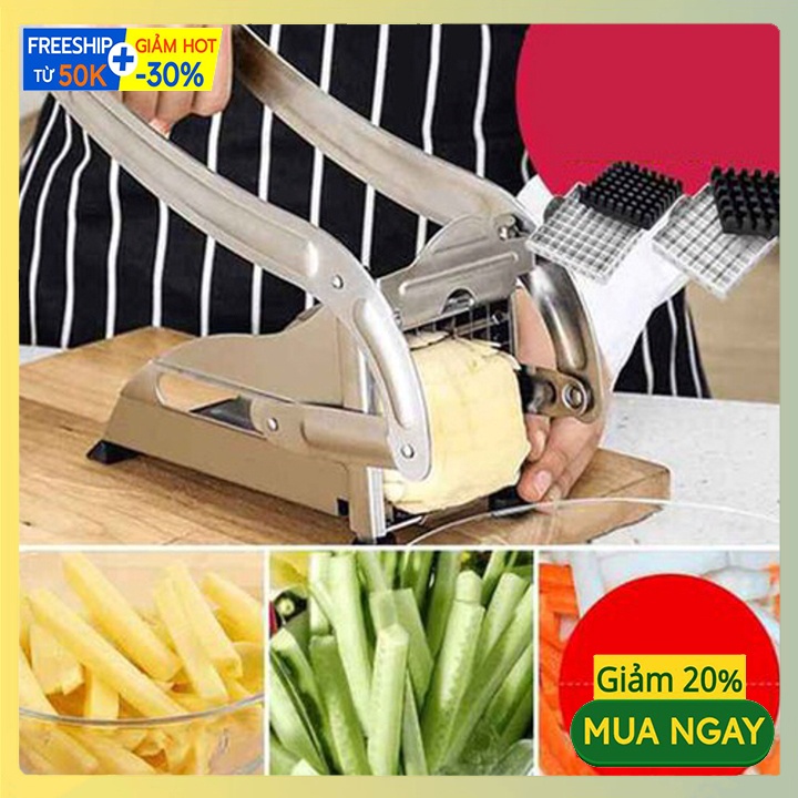 Máy cắt khoai tây, củ quả dạng sợi vuông dài