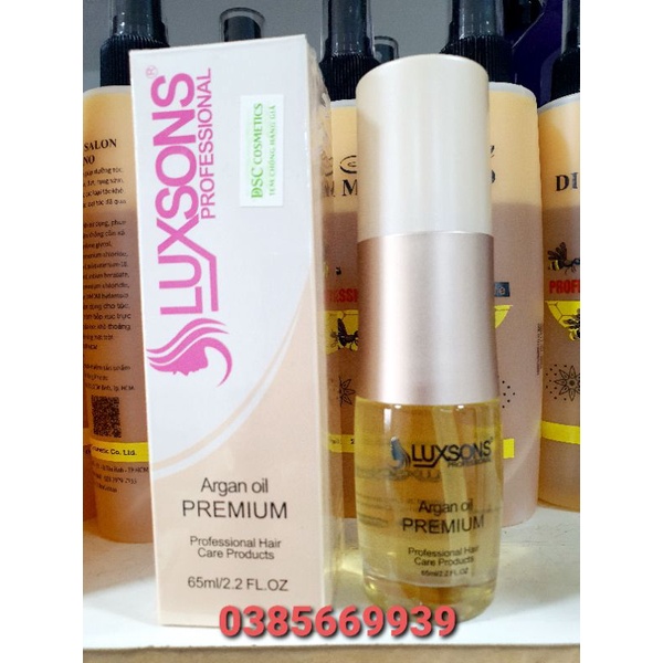 TINH DẦU DƯỠNG TÓC ARGAN OIL LUXSONS 65ML | BigBuy360 - bigbuy360.vn