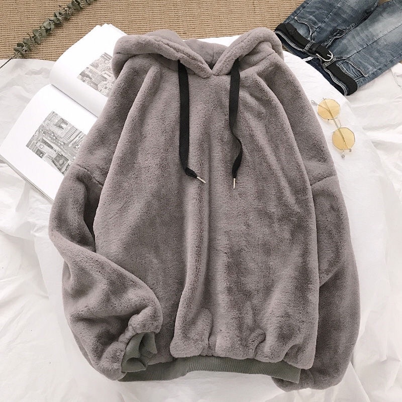 RẺ VÔ ĐỊCH - ÁO HOODIE MŨ LÔNG CỪU NAM NỮ SIÊU ĐẸP