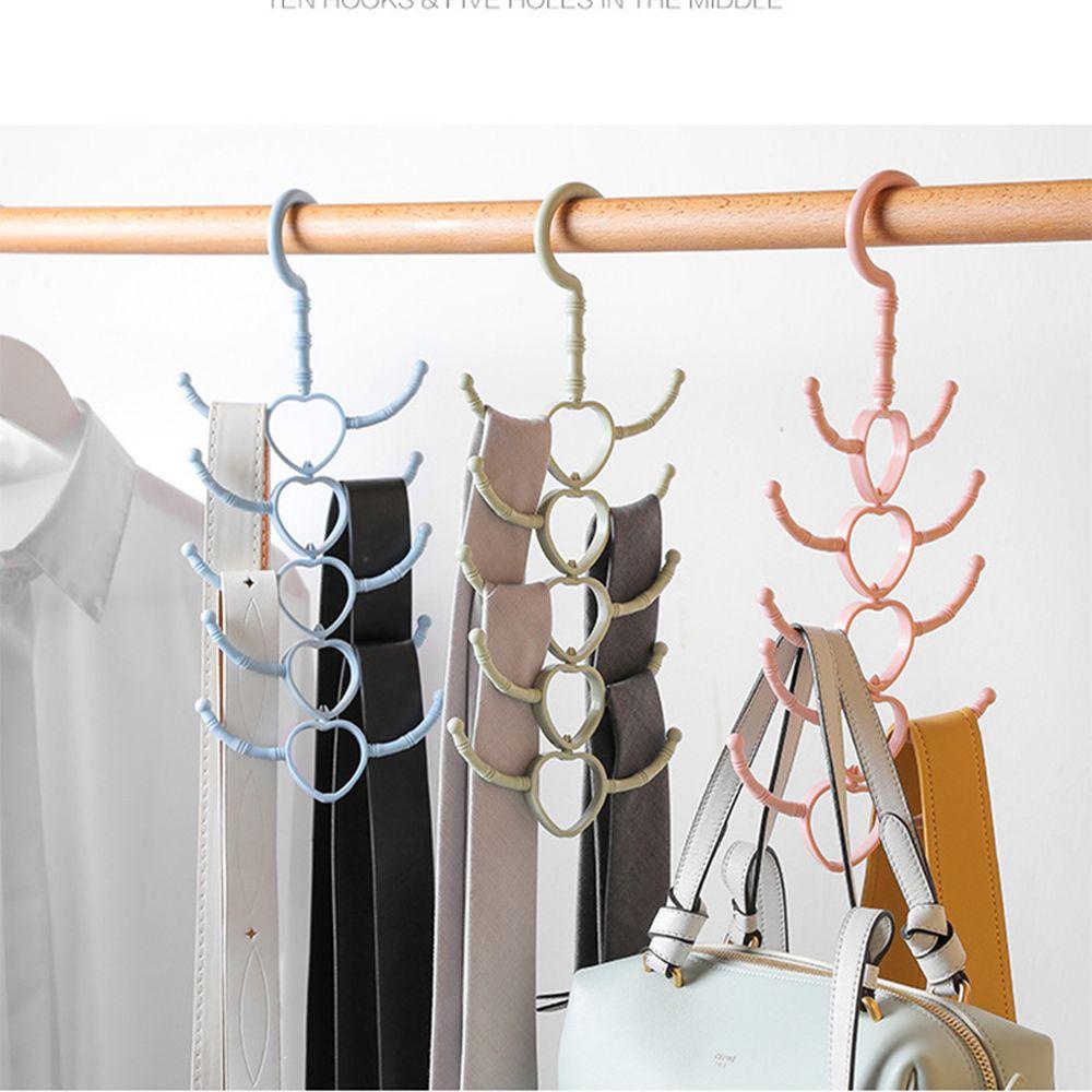 KUNHEV Giá Đỡ Treo Thắt Lưng 10 Móc Xoay Tiết Kiệm Không Gian