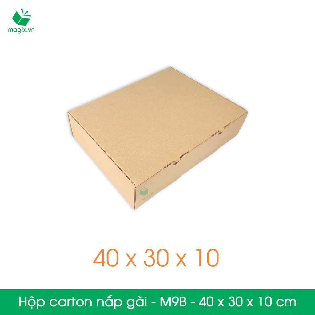 M9B - 40x30x10cm - 10 Thùng hộp carton nắp gài đóng hàng