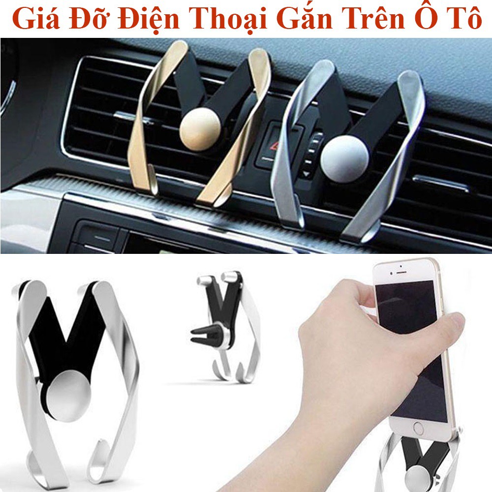 Giá Đỡ Điện Thoại Chữ M Gắn Khe Máy Lạnh Xe Hơi - Giá Đỡ Chữ M Gắn Trên Khe Điều Hòa Ô Tô