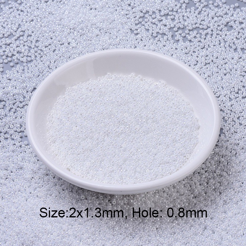 1111 hạt cườm Miyuki tròn rocailles Nhật Bản 11/0 mạ vàng 2x1.3 mm lỗ 0.8 mm khoảng 1111 hạt /10g