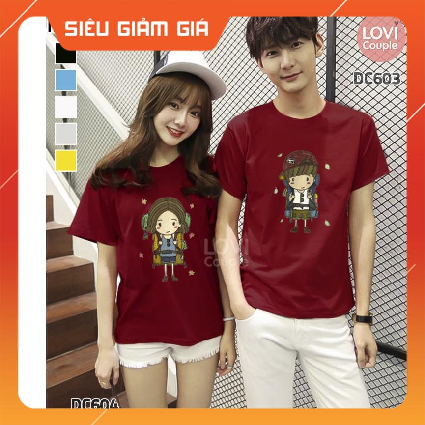 [Dòng Cao Cấp] Áo thun đôi_ Siêu Cute_DC603 + DC604