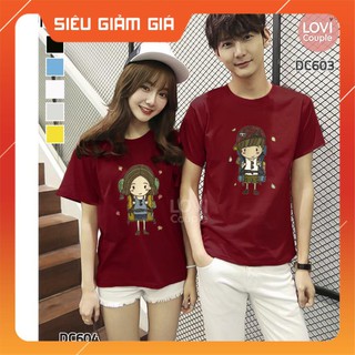 [Dòng Cao Cấp] Áo thun đôi_ Siêu Cute_DC603 + DC604