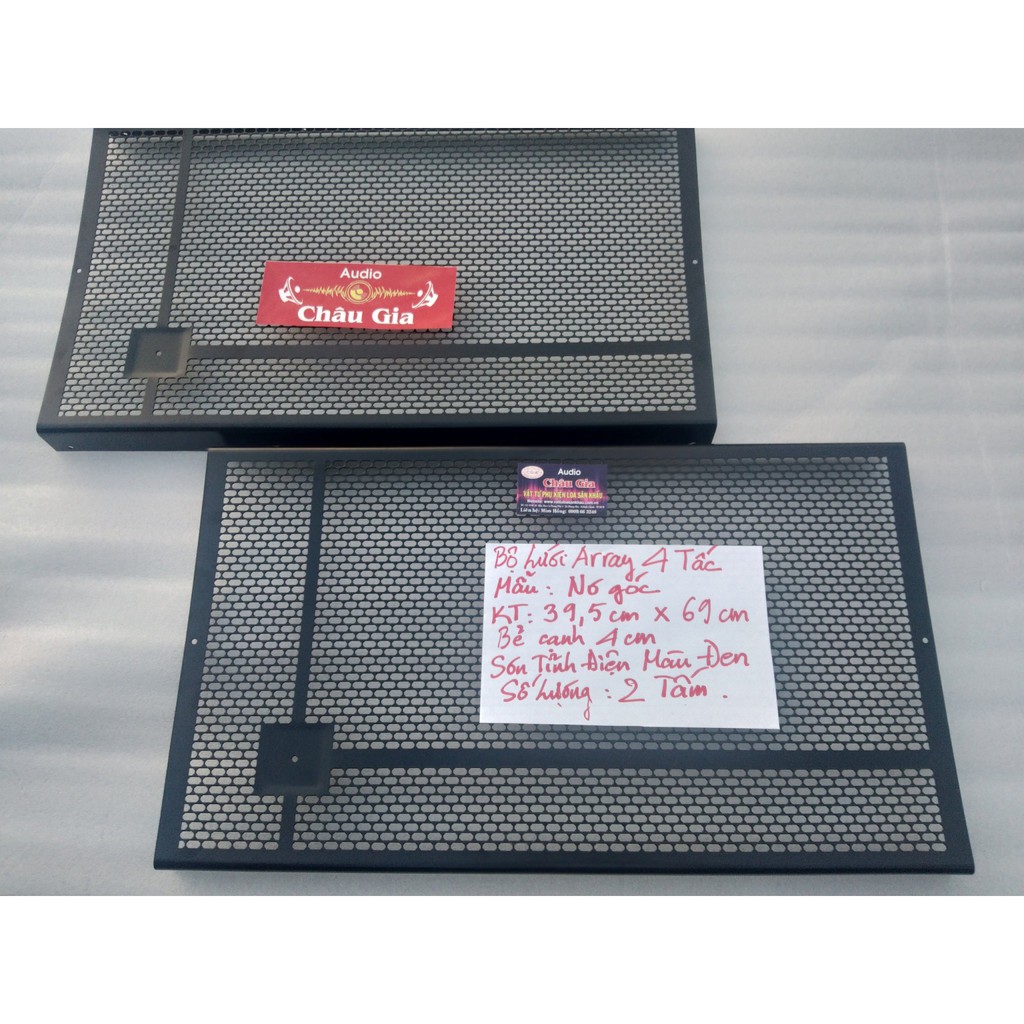 Lưới loa array 4 tấc đơn 2 tấm Audiochaugia