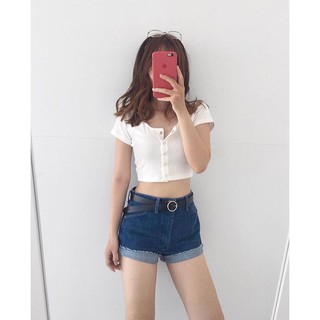 CROPTOP NÚT BẤM