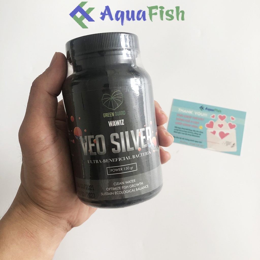 Men Vi Sinh Wawiz VEO SILVER 150gr Giúp Cung Cấp Vi Sinh Làm Trong Nước Bể Cá, Hồ Cá Koi