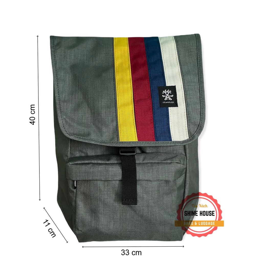 Balo Laptop Chống Sock 14 inch Thời Trang Crumpler Chống Thấm Nước Nhiều Màu  - Shine House