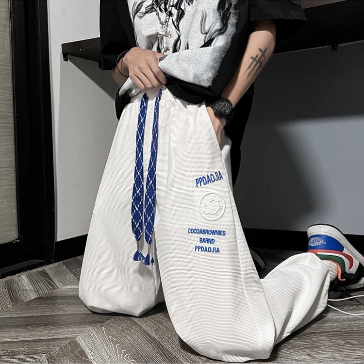 Quần ống rộng Lưng Cao Thời Trang Hàn Quốc Cho Nam Nữ