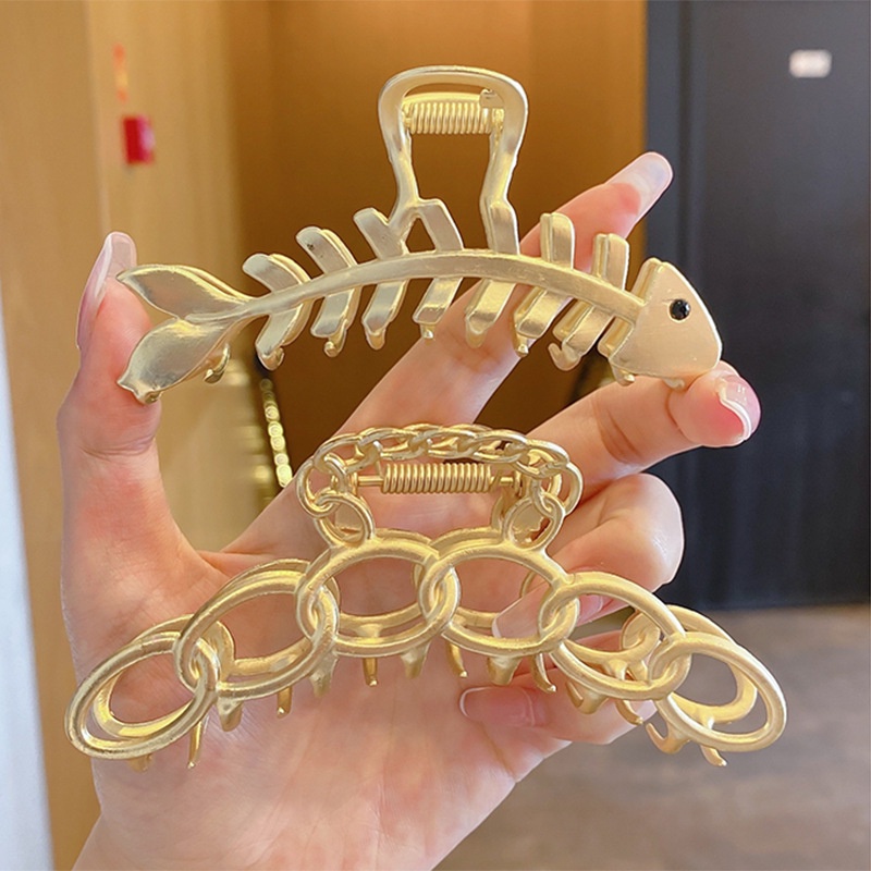 Kẹp tóc hợp kim hình cá mập phong cách Hàn Quốc