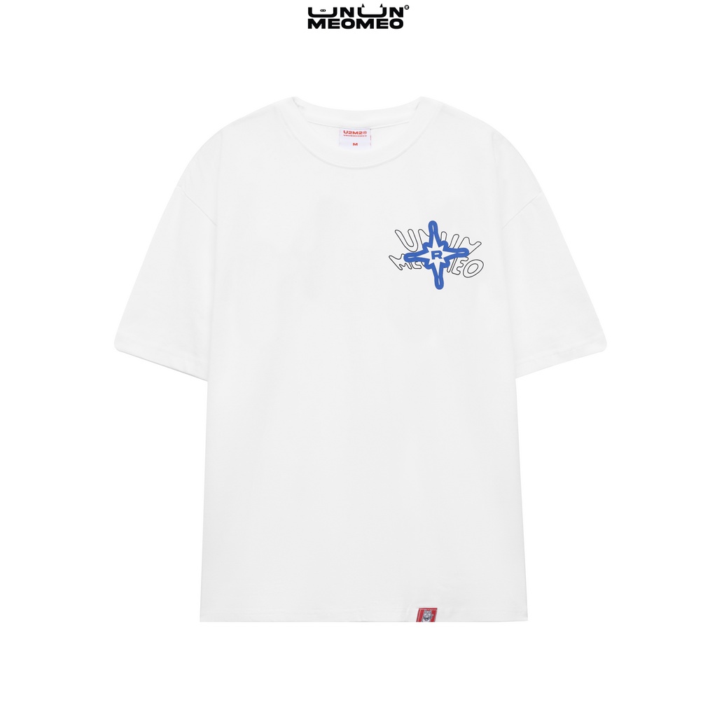 Áo thun tay lỡ form rộng Ủn Ủn Meo Meo® PUFF UP LOGO