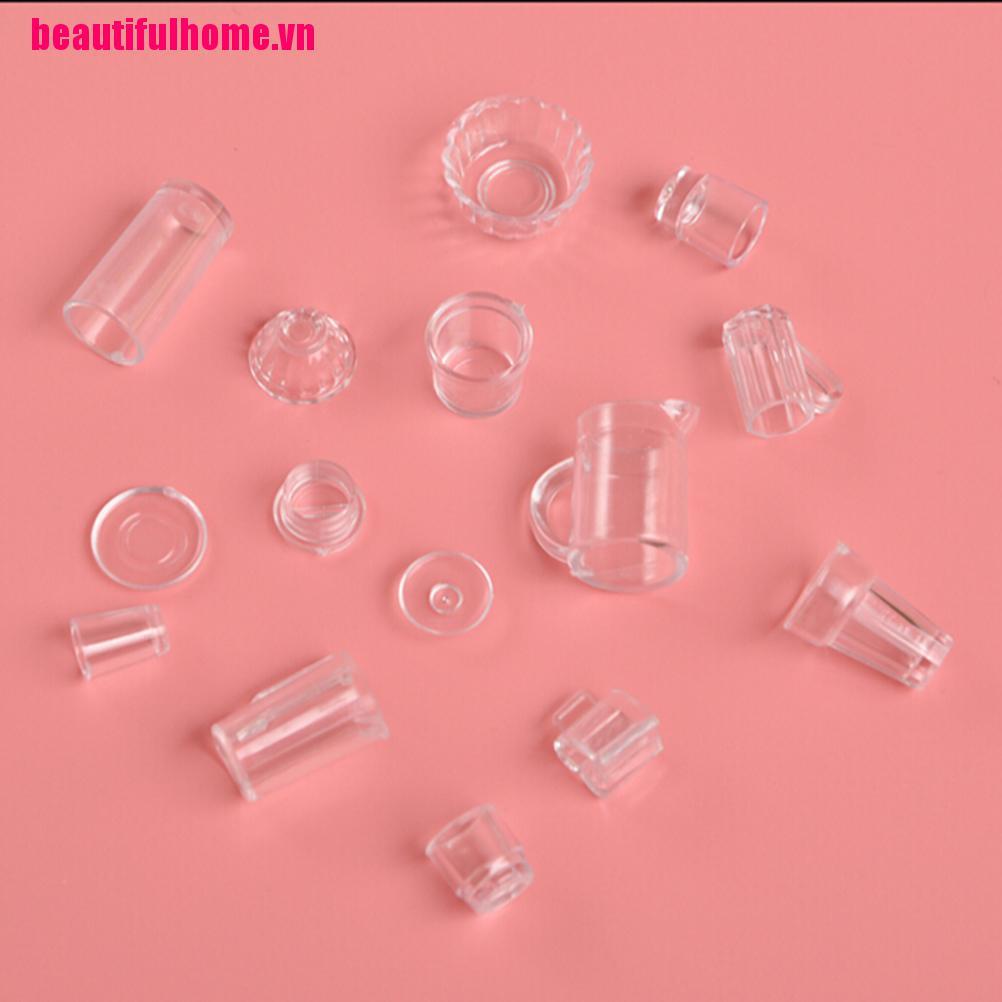 Bộ 15 Mô Hình Mini Trong Suốt Xinh Xắn