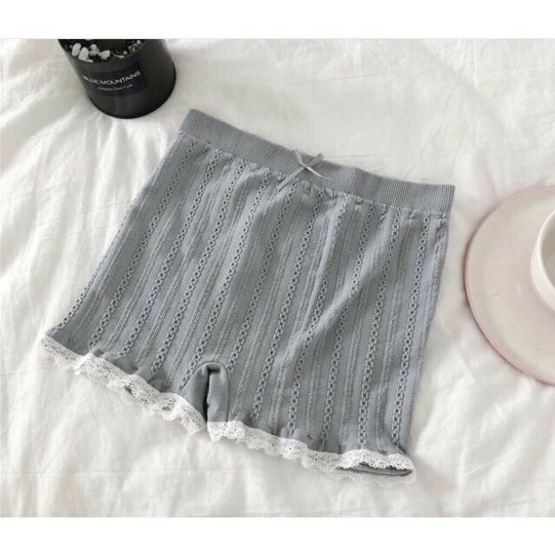 (Bán Buôn Sỉ) Quần mặc trong váy cotton gân tăm giá cực rẻ siêu đẹp ( #quần mặc trong )