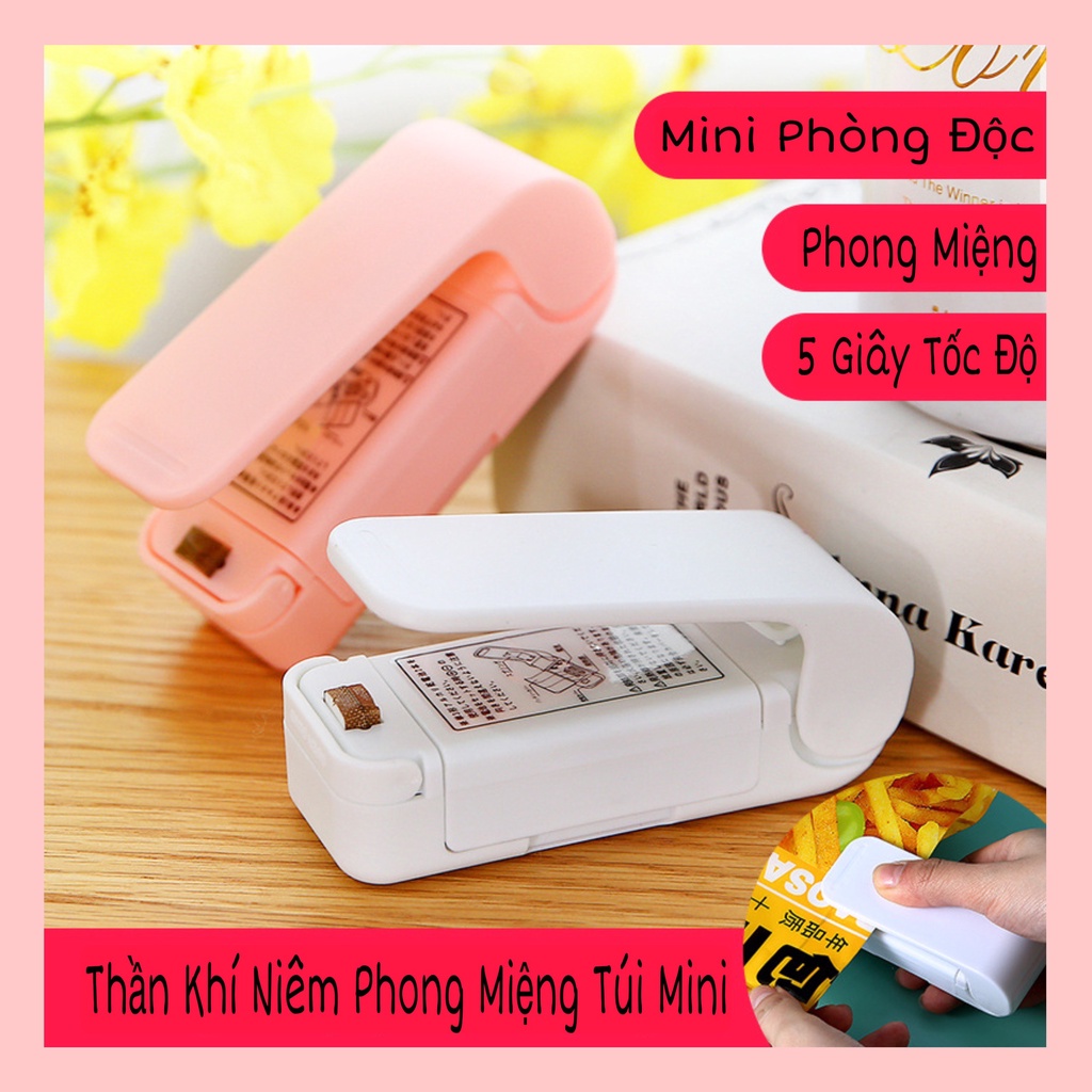 [HÀNG CÓ SẴN] Máy hàn miệng túi mini máy niêm phong thực phẩm tiện lợi nhỏ gọn cho gia đình.
