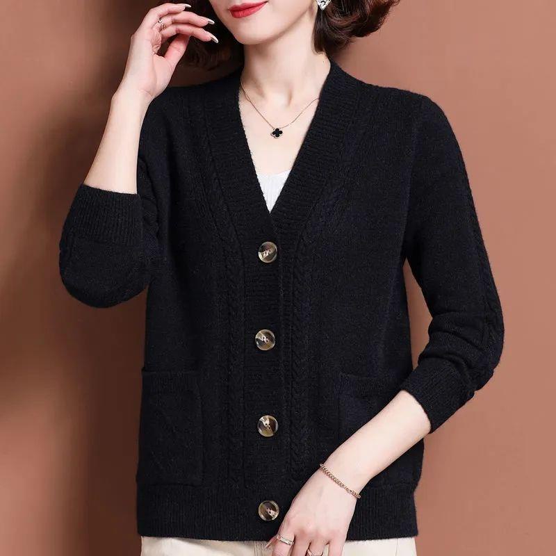 Áo Khoác cardigan Dáng Ngắn Phong Cách Phương Tây Thời Trang Xuân Thu Mới 2022 Dành Cho Phụ Nữ Trung Niên