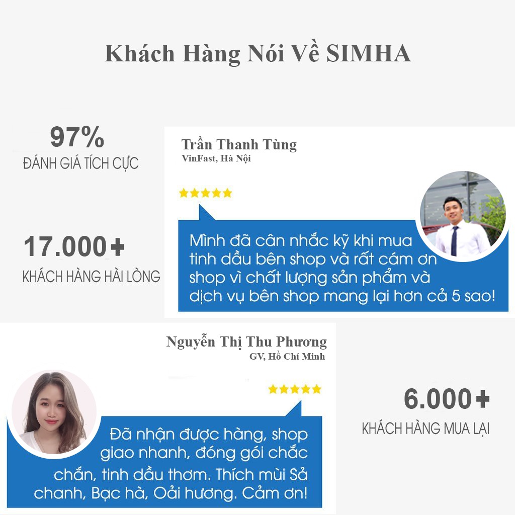 Tinh dầu Sả Java SIMHA khử mùi, chống côn trùng loại 5ml
