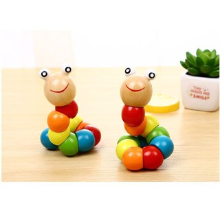 Đồ chơi Con Sâu bằng gỗ an toàn cho bé