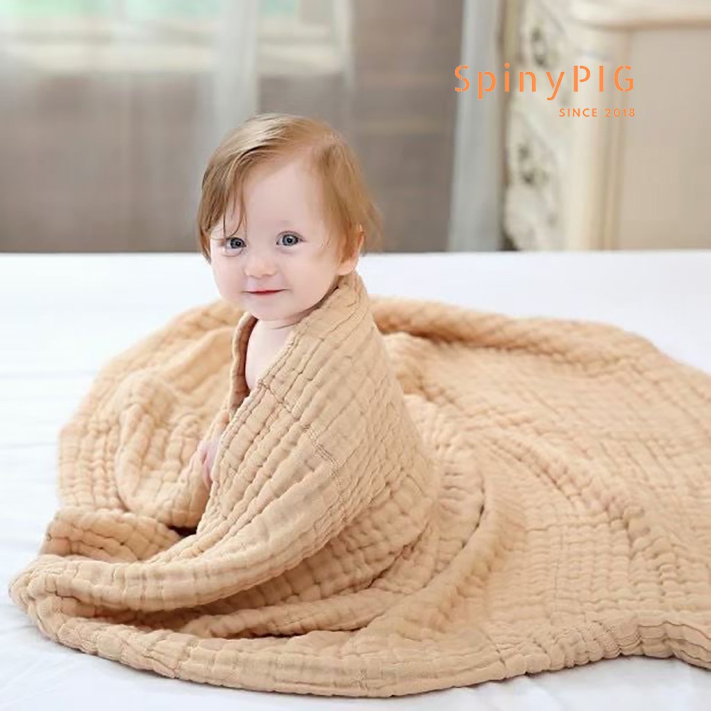 Khăn xô tắm cho bé 6 lớp 100% Cotton hữu cơ tự nhiên không chất tẩy nhuộm đa năng siêu mềm và siêu thấm