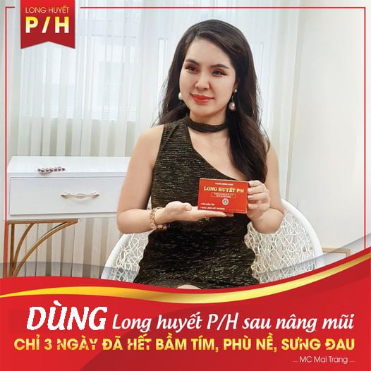 Long huyết PH tan nhanh máu bầm vết thương bầm tím mau lành vết thương Hộp 24 viên