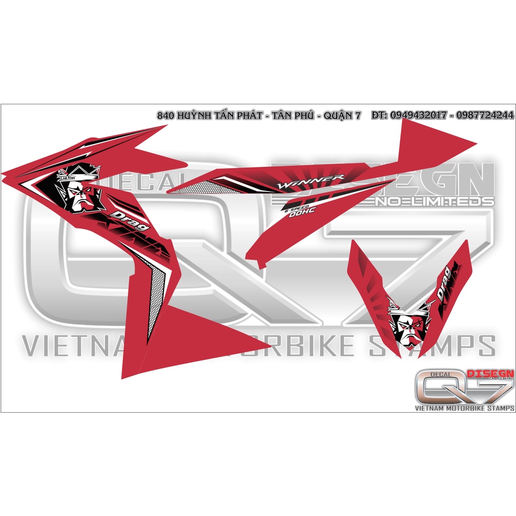 Tem Rời WINNER V1 KING DRAG