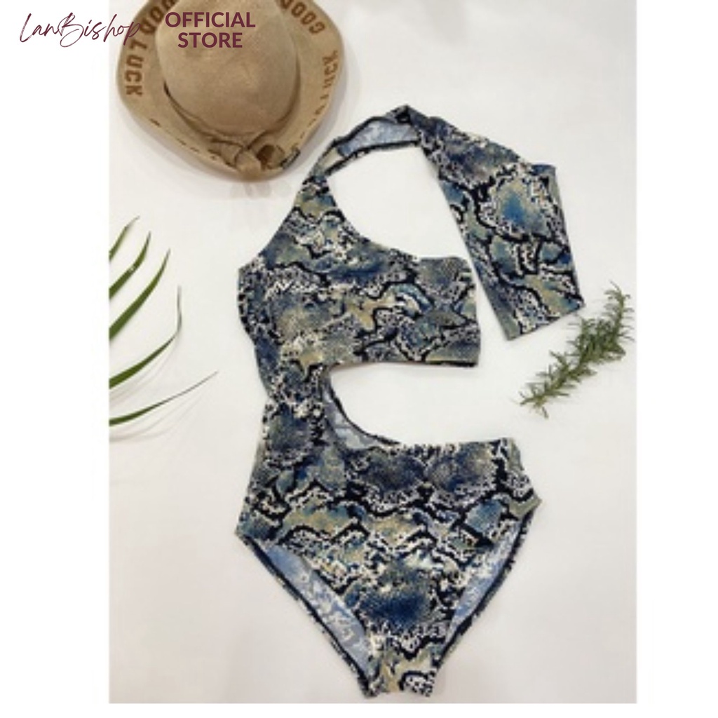 Bikini, Đồ Bơi Lanbishop Liền Mảnh Khoét Bụng Tay Lở Da Trăn Sexy Lanbi -119