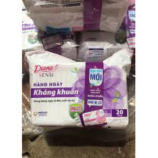 (Mẫu mới) Băng vệ sinh hàng ngày Diana Sensi 20 miếng