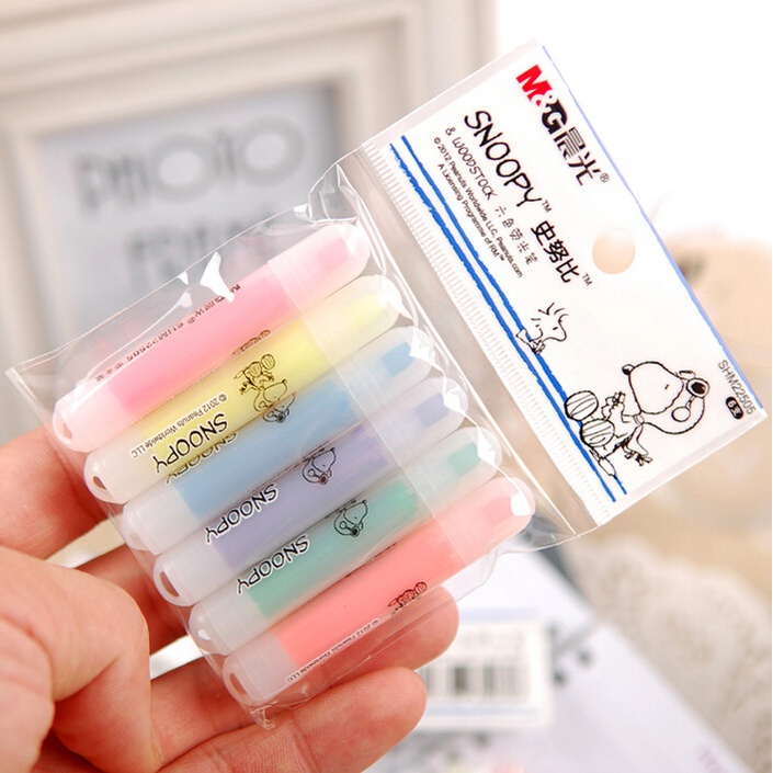 Bút Dạ Quang Mini Họa Tiết Hoạt Hình Dễ Thương