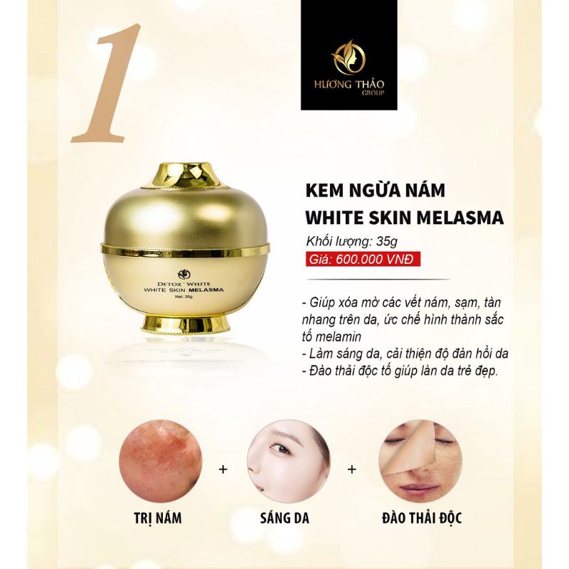 Cao Nám Hương Thảo [Loại Bỏ Nám, Tàn Nhang, Đồi Mồi, Detox White Skin