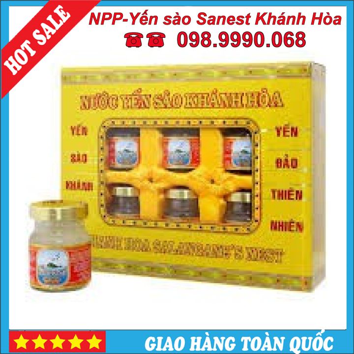 Yến sào Sanest Khánh Hoà Hộp 6 Lọ 70 ML