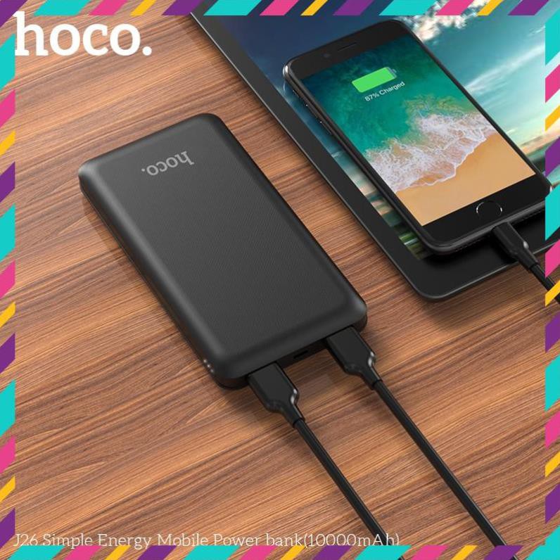 [BH 6 tháng] Sạc Dự Phòng hoco. J26 10000mah Tiện Dụng Dễ Mang Theo