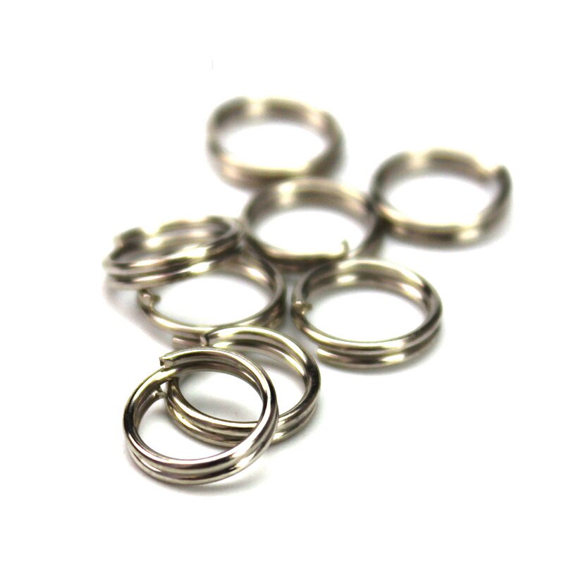 Set 100 Vòng Nối Mồi Câu Cá Bằng Thép Không Gỉ
