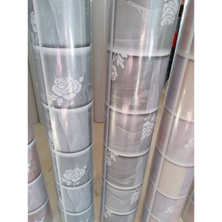 Cuộn 5m giấy dán bếp khổ 60cm - hoa hồng ECC004